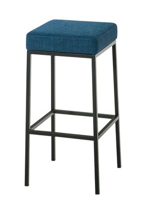Clp Taburete De Bar Funda De Tela Montreal Azul Negro