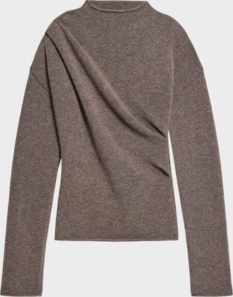 Helmut Lang Slouchy Crewneck Twist Sweater