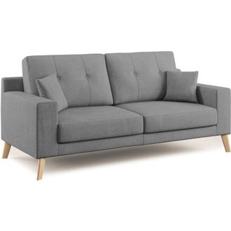 Divani.Store Divani.store - Danish Divano moderno in tessuto morbido impermeabile T02 146 cm grigio