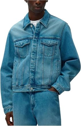 Arte Circle Logo Jeans Jacket - Heren - Spijkerjassen - Blauw - M - Katoen - Jassen