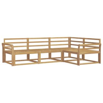 vidaXL Conjunto De Sof&aacute;s De Exterior 4 Pcs Blanco 250 X 170,5 X 73 Cm Vidaxl