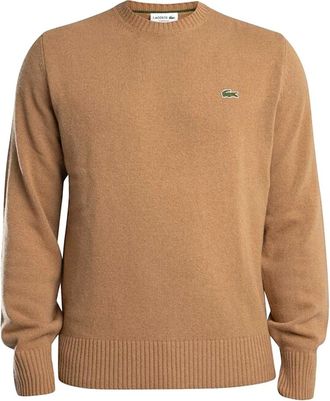 Lacoste Trui met ronde hals - Heren - Truien - Beige - Maat: L