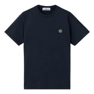 Stone Island 2100027 60/2 Slim-Fit Compass Patch T-Shirt Navy L1S1521000-27S0013-V0020