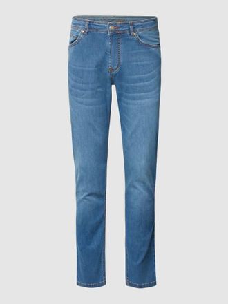 Christian Berg Slim Fit Jeans mit Stretch-Anteil - Light Denim in Hellblau Melange, Gr&ouml;&szlig;e 34/36