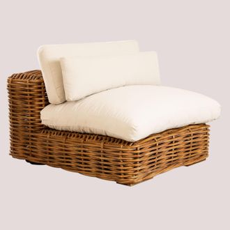 Sklum M&oacute;dulo Central Para Sof&aacute; Modular De Jard&iacute;n En Rat&aacute;n Milu Style Sklum