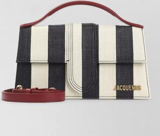 Jacquemus le grand bambino striped mini handbag