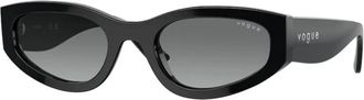 Vogue Eyewear Zwart Verloop Zonnebril - unisex - Zonnebrillen - Zwart - 54 MM - Accessoires