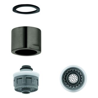 GROHE Mousseur 48343 Rosca Interior M 28 X 1 Hard Graphite Cepillado, 48343al0