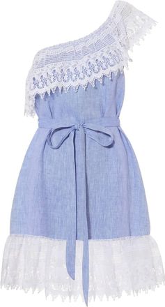 Miguelina Womens Patsy Dress In Blue Denim