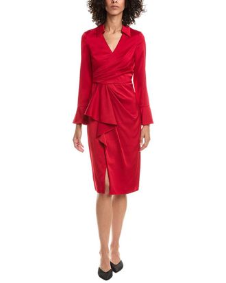 Aidan Mattox Aiden Mattox Satin Midi Dress