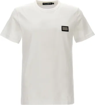 Dolce & Gabbana White Cotton Mens T-Shirt