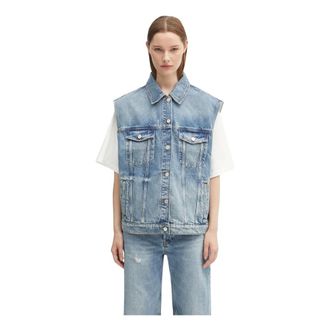 Anine Bing Rory Vest - - Jackets - Donna - Blu - S
