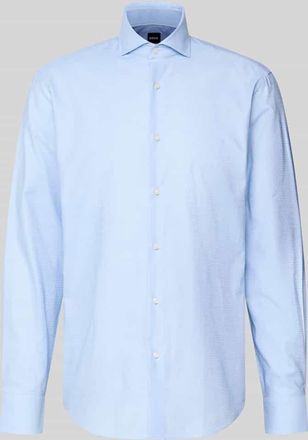 HUGO BOSS Regular Fit Businesshemd aus reiner Baumwolle Modell JOE in Bleu, Größe 39