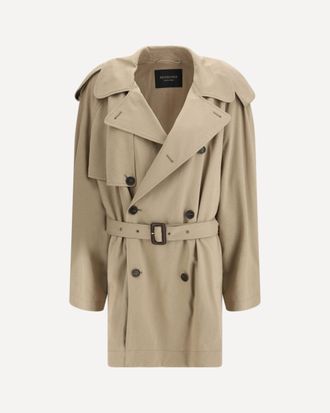 Balenciaga Belted double-breasted Trench Coat Female M