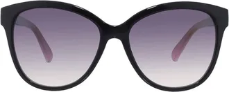 Betsey Johnson Smoke Cat Eye Ladies Sunglasses 10263555.CGR BLKSMK