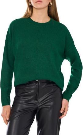 Vince Camuto Exposed Seam Crewneck Sweater in Alpine Green at Nordstrom Rack, Size Large