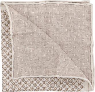 Brunello Cucinelli Pocket Square - Heren - Accessoires - Beige - ONE Size - Accessoires