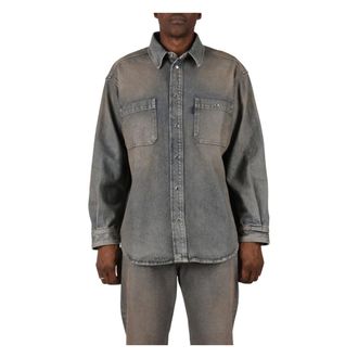 Haikure Nelson Denim Shirt - Heren - Overhemden - Blauw - Maat: L Denim
