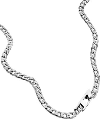 Diesel Stainless steel chain necklace - Necklaces - Unisex - Silver