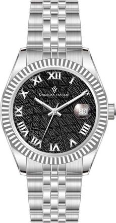 Christian Van Sant Mens Black Round 41mm