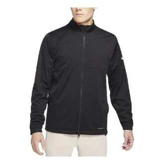 Nike Mens Nike Solid Color Casual Stand Collar Jacket Black DA2868-010