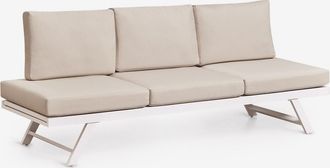Sklum Sof&aacute; De Jard&iacute;n De 3 Plazas Reclinable En Aluminio Libanc Sklum