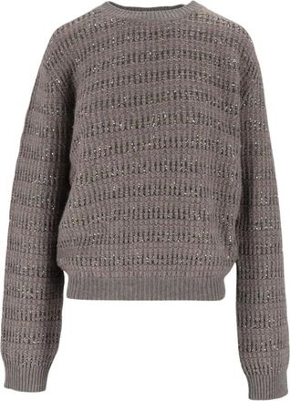 Fabiana Filippi Jersey de Punto Texturizado - Knitwear - Mujer - Marr&oacute;n - XS