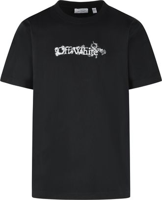 Off-white Off-White-T-Shirt Heraldic aus schwarzer Baumwolle