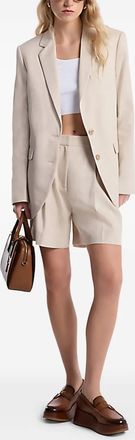Michael Michael Kors Blazer in lino - Toni neutri