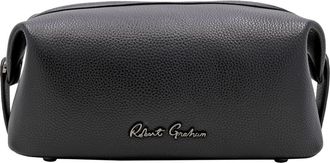 Robert Graham Waverly Faux Leather Toiletry Kit in Black at Nordstrom Rack