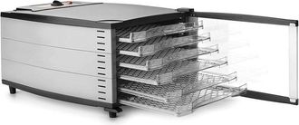 Lacor Deshidratador De Alimentos Pro 600 W. Bandejas Extra&iacute;bles (6).puerta De Cristal Con Cierre Magn&eacute;tico. Panel De Control Con Gu&iacute;a De Temperatura - Lacor