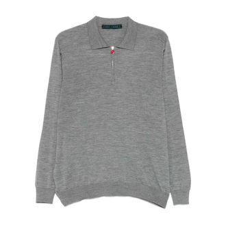 Kiton Polo de efecto melange - Knitwear - Hombre - Gris - L