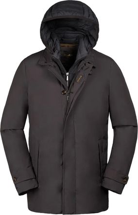Moorer Raffaello-STP hooded jacket - Brown