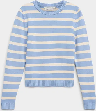 Contemporaine Womens Contrasting trim striped sweater