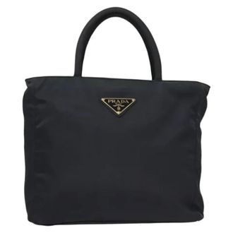 Prada Pre-owned Nylon handbags - Dames - Vintage Handtas - Blauw - ONE Size - Nylon - Vintage