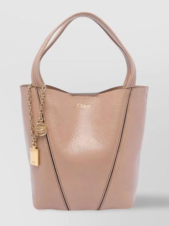 Chlo&eacute; chlo&eacute; spin small leather tote bag