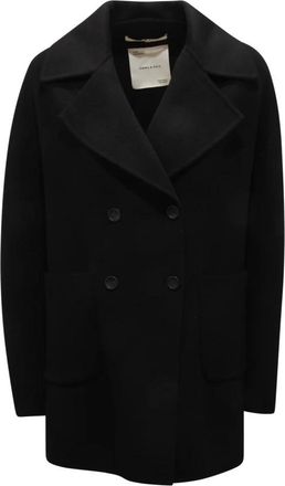 Emma & Gaia Capes - Dames - Mantel - Zwart - XS - Jassen