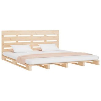 vidaXL Vidaxl - Bed Frame without Mattress 135x190 cm Double Solid Wood Pine