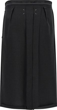 Maison Margiela Virgin Wool Skirt - Black