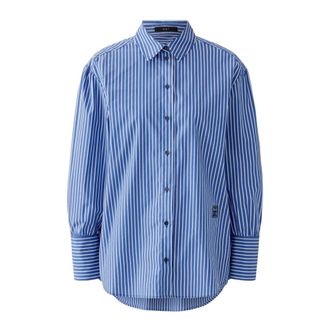 Oui Camicia Oversize Extra Lunga - - Blouses & Shirts - Donna - Blu - M