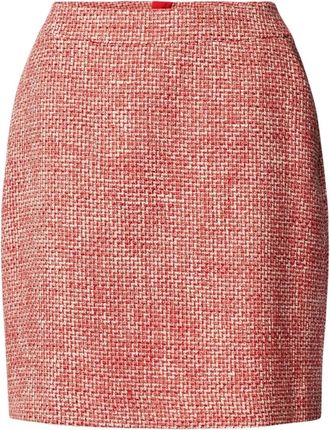 s.Oliver Rechte korte rok - Dames - Rokken - Rood - Maat: XL Leer