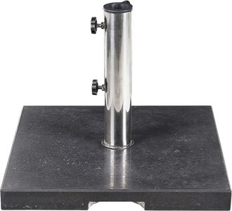 Beliani Base para sombrilla negro cuadrada 25 kg