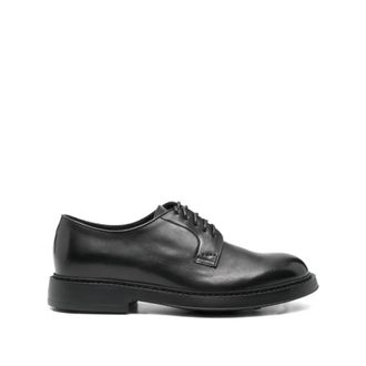 Doucal's Derby - Heren - Veterschoenen - Zwart - 40 EU - Leer - Schoenen