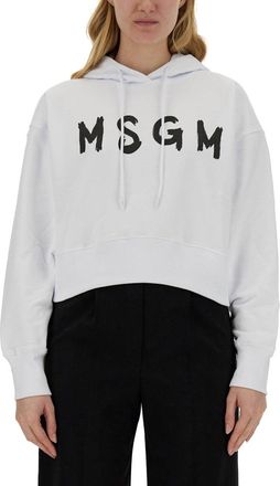 Msgm Sweatshirt With Logo-Donna