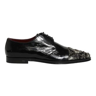 Dolce & Gabbana Business Shoes, male, Black, Size: 9 US Derby Dress Shoes