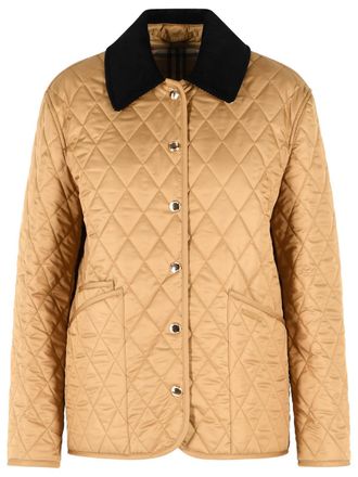 Burberry Steppjacke Dranefeld aus braunem Polyester in der Farbe Camel