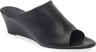 Aeyde Suzanne Wedge Sandal in Black at Nordstrom, Size 38