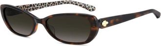 Kate Spade New York Jalisa 2 Zonnebril - Dames - Zonnebrillen - Bruin - 56 MM - Accessoires