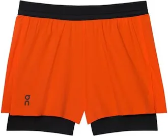 On Running (WMNS) On Running 3 Performance 2/1 Shorts Black Orange 1WF10120879
