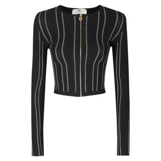 Elisabetta Franchi Cardigan in maglia - - Knitwear - Donna - Nero - M